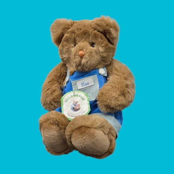 Peek-A-Boo Pals "Boo" Vintage Teddy Bear w/Tags Magnetic Hands for Creative Play - Picture 3 of 13